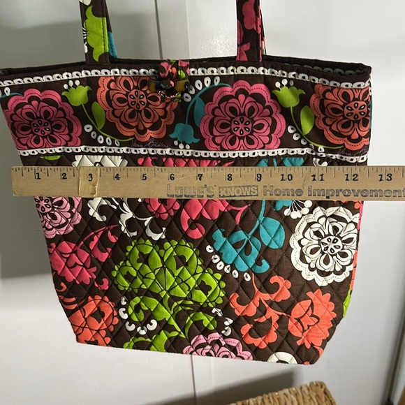 Vera Bradley Vibrant Floral‎ Quilted Tote Bag Lola print - Picture 5 of 7